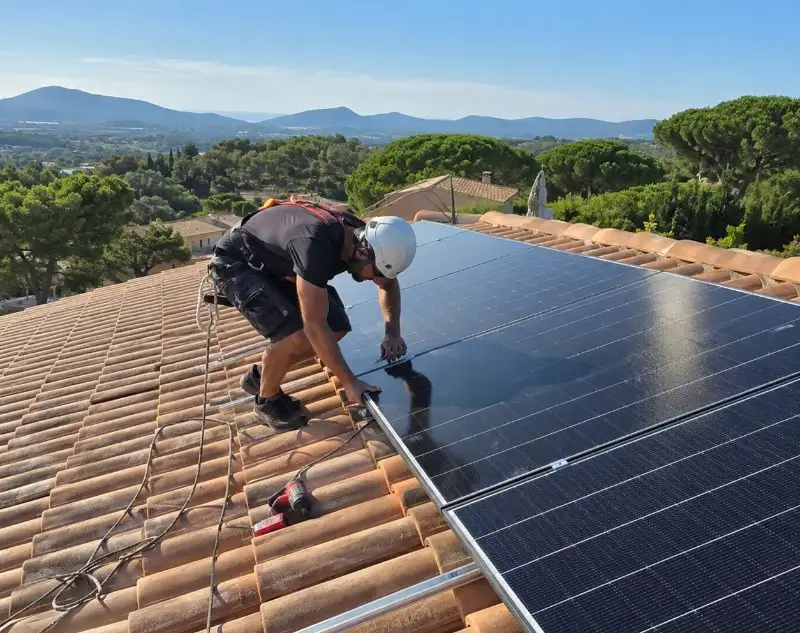 Installateur panneaux solaires Régusse — pose photovoltaïque sur toiture