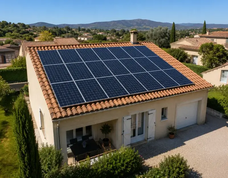 Prime à l'autoconsommation panneaux solaires Régusse — aide financière de l'État